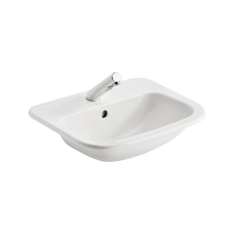 Armitage Shanks Planet 21 50cm countertop washbasin 1 taphole with overflow | Commercial Washrooms