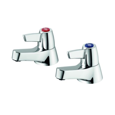 Armitage Shanks Sandringham 21 Pair of Chrome Bath Pillar Taps | Commercial Washrooms