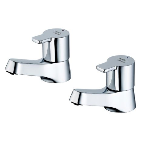 Armitage Shanks Sandringham 21 SL Pair of Basin Pillar Taps | Armitage Shanks