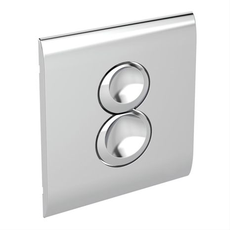 Armitage Shanks Septa Pro P4 Pneumatic Small Metal Dual Flushplate | Commercial Washrooms