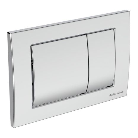 Armitage Shanks Septa Pro M1 Mechanical Metal Dual Flushplate | Commercial Washrooms