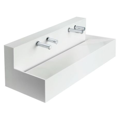Armitage Shanks Silhouette 120/180/240/300cm Wash Troughs With Upstand