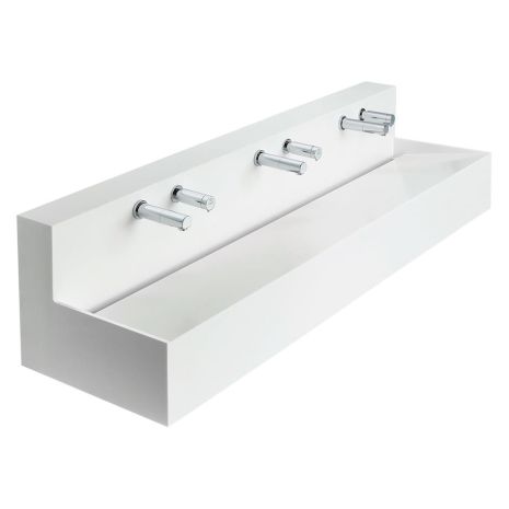 Armitage Shanks Silhouette 120/180/240/300cm Wash Troughs With Upstand (Bespoke Sizes)