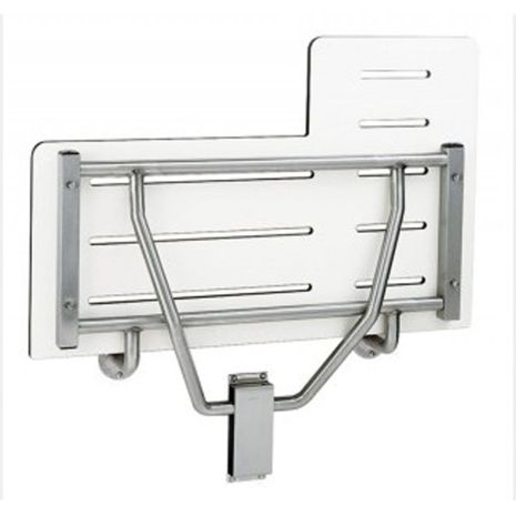 Bobrick Compact Grade Laminate Reversible Folding Shower Seat