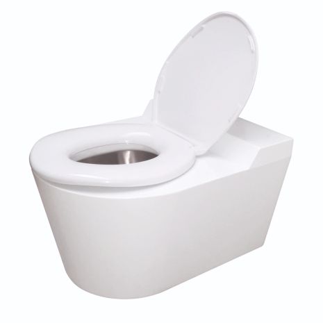 Pland White Stainless Steel Bariatric Toilet URV132