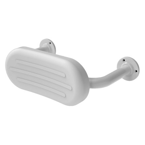 Fitzroy Of London Steel Back Rest Rail & Pad with Exposed Fixings - White