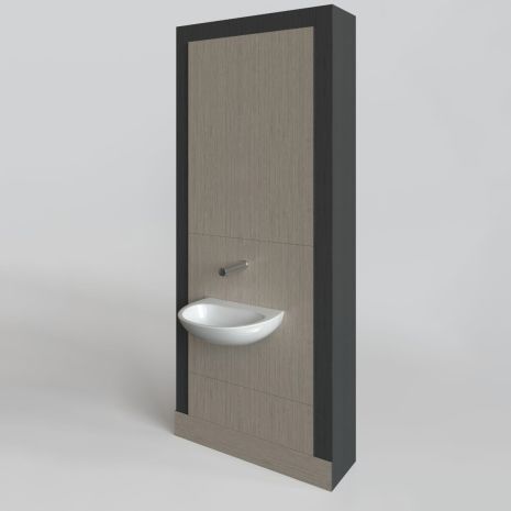 Washbasin with Concealed Trap Integrated Plumbing System (IPS) Module