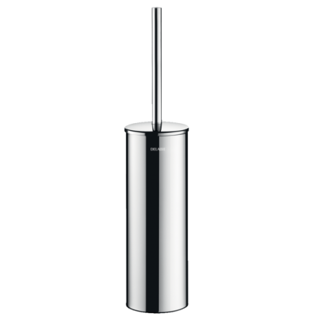 Delabie Floor Standing Toilet Brush Set With Lid Satin Stainless Steel