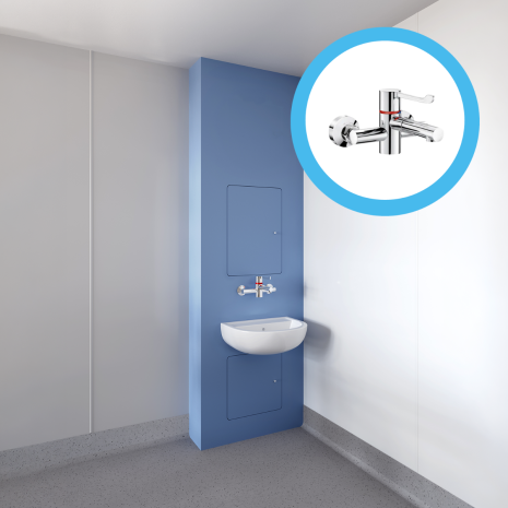 Medical IPS Unit with Delabie Securitherm Tap and Medical Basin