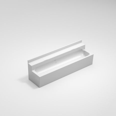 Two User White GRP Wall Mounted Wash Trough