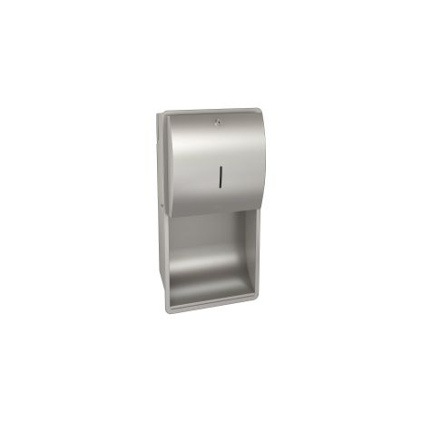 KWC DVS Stratos Recessed Wall Mounted Paper Towel Dispenser Stainless Steel