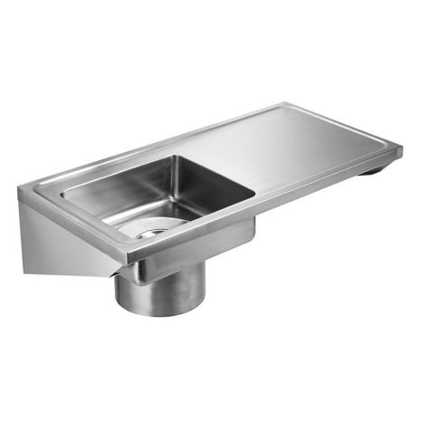 KWC DVS Plaster Sink Stainless Steel Left Hand Drainer