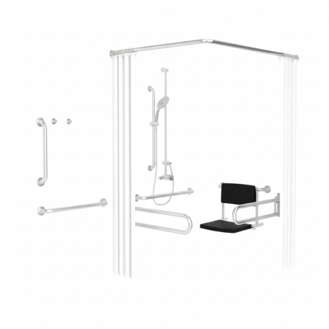 Dolphin Prestige Accessible Concealed Shower Set | Commercial Washrooms