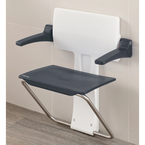 Slim Fold Shower Seat with Arms