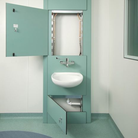 Healthcare Twyford Clinical Wash Basin Duct Module SGL