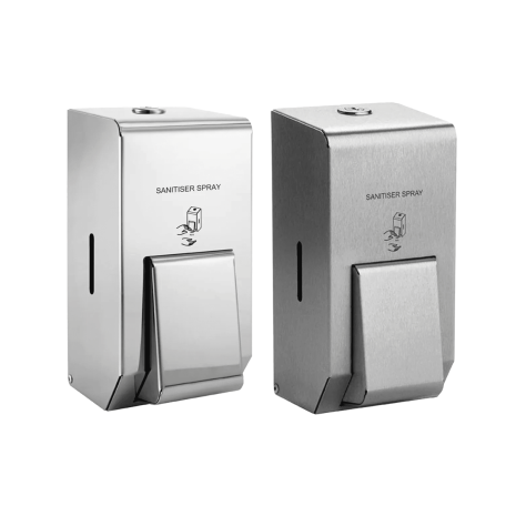 Brushed Stainless Steel Liquid Hand Sanitiser Dispenser, PL10SMBS