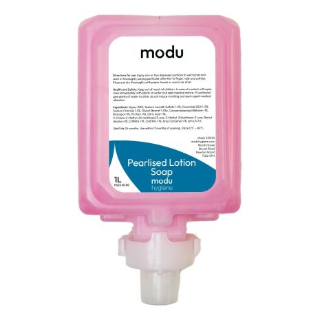 MODU 6 x 1L Liquid Soap Cartridges for Soap Dispensers | Commercial Washrooms