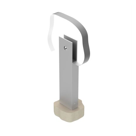 Basic Toilet Cubicle Partition Support Leg - 17-19mm