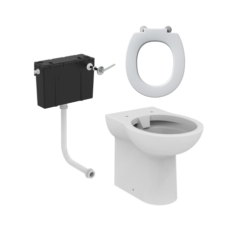 Armitage Shanks Contour 21 Back-to-Wall Toilet Pack with Lever Flush