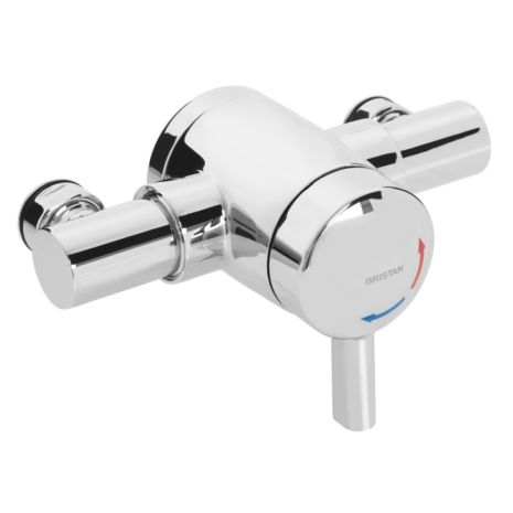 Bristan OPAC Thermostatic Exposed Mini Shower Valve with Chrome Lever
