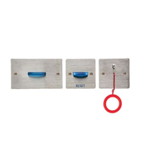 Disabled Toilet Room Alarm Kit System - Satin Stainless Steel