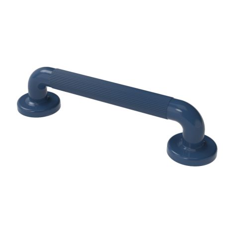 Fitzroy Of London Plastic Fluted Grab Rail, Concealed Fixings, 36mm Diameter, 300mm, Dark Blue