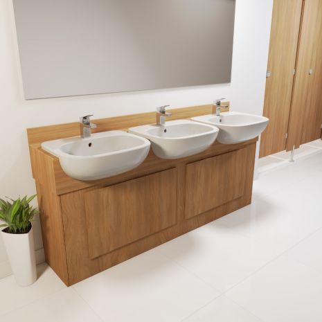 HPL Postformed Laminated Vanity Top (Semi-Recessed Style)
