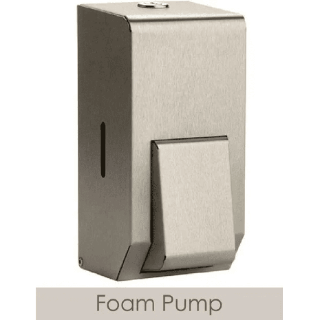 Small Brushed Stainless Steel Foam Soap Dispenser, PL10FMBS