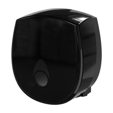Myriad Small Jumbo Toilet Roll Dispenser, Plastic, Recycled, Black Myriad | Commercial Washrooms