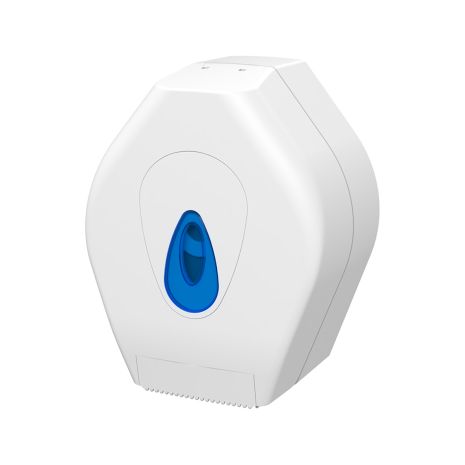 Modular Jumbo Toilet Roll Dispenser, Plastic, White - Small, 8" | Commercial Washrooms