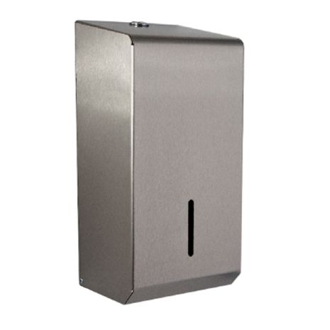 Brushed Stainless Steel Multiflat Dispenser - dimensions | Commercial Washrooms
