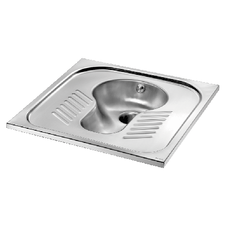 Delabie Stainless Steel Recessed Squat Pan | Commercial Washrooms