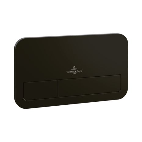 ViConnect Installation Systems Matt Black Dual Flush Toilet Flush Plate 200S