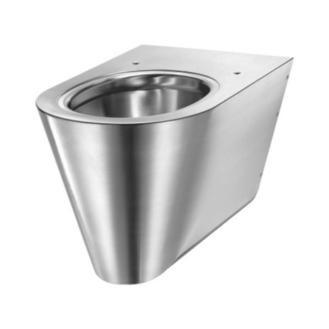 Delabie Stainless Steel Wall-Hung S21 S Toilet Pan