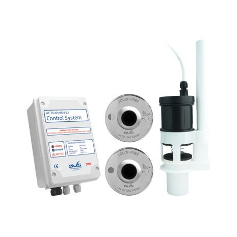 DVS Toilet Flushvalve Kit with In-Built Overflow with Dual Wave-On Sensors