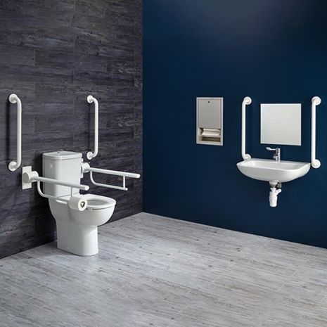 Armitage Shanks Doc M Contour 21+ Peninsular Care Pack | White | Commercial Washrooms