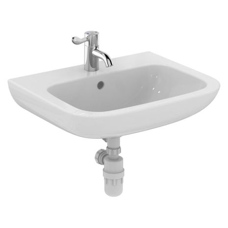 Armitage Shanks Portman 21 600mm Washbasin (HTM64) - 1 Central tap hole, with overflow and no chainstay hole