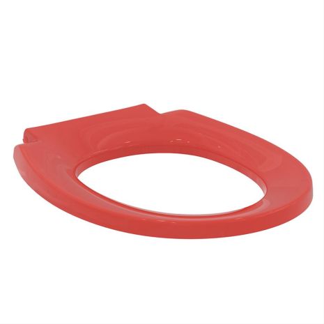 Red Toilet Seat, No Cover, for Armitage Shanks Contour 21 305mm High Toilet Pan