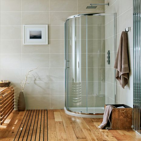 Scudo S6 Glass Shower Single Door Quadrant