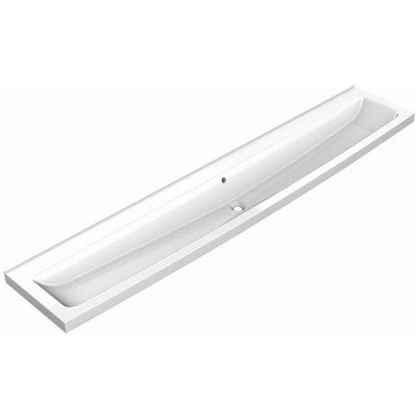 KWC DVS 4 Users Miranit Wash Trough with Tap Ledge 