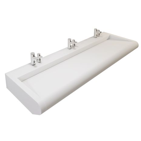 Convex Solid Surface Wash Trough