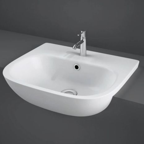 RAK-Tonique 52cm Semi Recessed Basin 