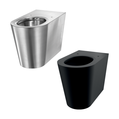 Delabie S21P Stainless Steel Vandal Proof Back to Wall Toilet