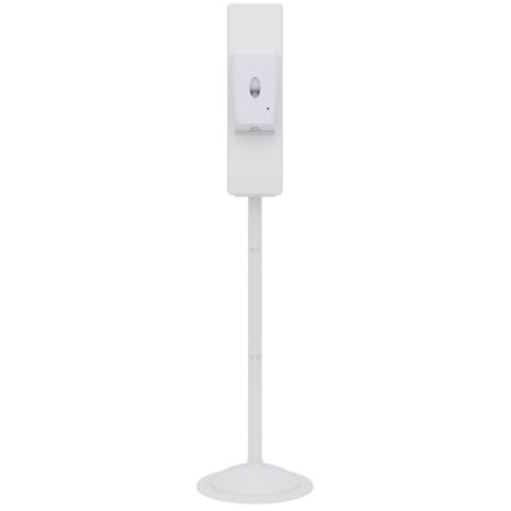 White ABS Plastic Hand Sanitiser Dispenser Stand | Commercial Washrooms