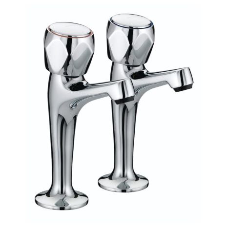 Bristan Club Budget High Neck Pillar Taps 
