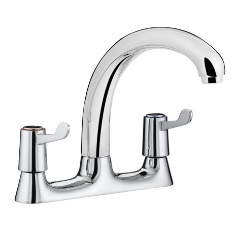 Bristan Bridge Deck Mounted Mixer Tap with 3ÃƒÆ’Ã†â€™Ãƒâ€šÃ‚Â¢ÃƒÆ’Ã‚Â¢ÃƒÂ¢Ã¢â€šÂ¬Ã…Â¡Ãƒâ€šÃ‚Â¬ÃƒÆ’Ã¢â‚¬Å¡Ãƒâ€šÃ‚Â (76mm) Levers