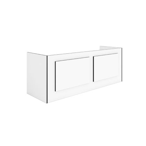 White Ultra Fast Vanity Unit Underframe with Access Panels
