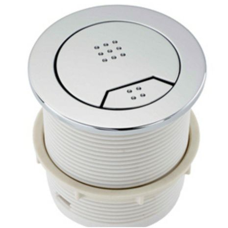 Wye Large Round Dual Flush Push Button for Concealed Toilet Cistern, 23102