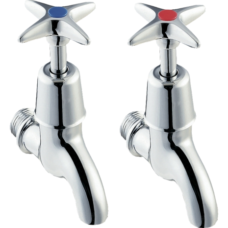 KWC DVS Bib Tap Cold Chrome Plated Brass 13mm