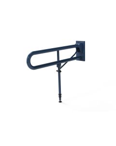 Fitzroy Of London 800mm Friction Hinged Rail With Leg and Concealed Fixing - Dark Blue | Commercial Washrooms